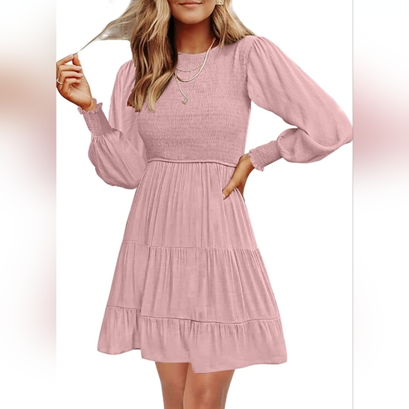 Boutique | Swing Dress | Color: Blush | Size: L - Picture 3 of 13